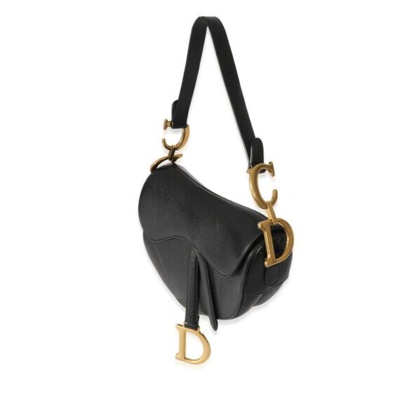 Dior Black Saddle Bag - Picture 2 of 7